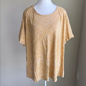 Lucky Brand women’s cream&gold teeshirt